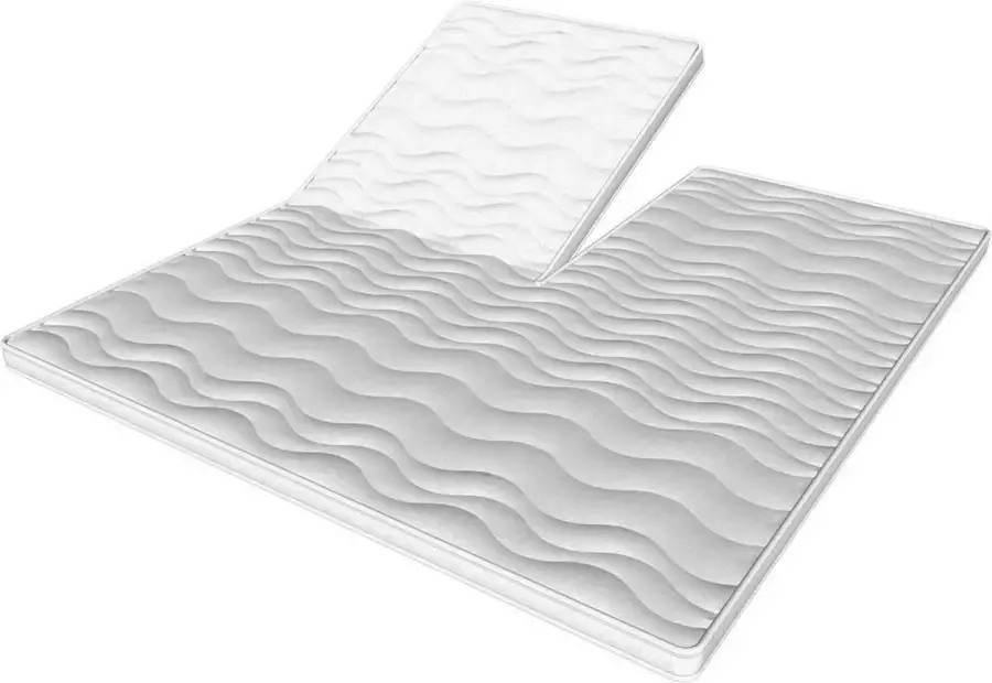 Nirwana Bedden Topper NASA Traagschuim Topdekmatras Ergonomisch 180x200cm ca 7cm dik matras Split