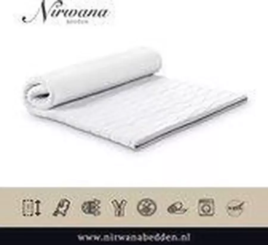 Nirwana Bedden Topdekmatras Topper 80x200 Koudschuim HR50 7 cm dik