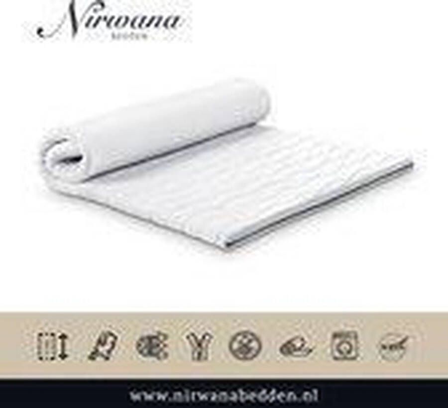 Nirwana Bedden Topper HR50 Koudschuim Topdekmatras Ergonomisch 150x220cm ca 12cm dik matras