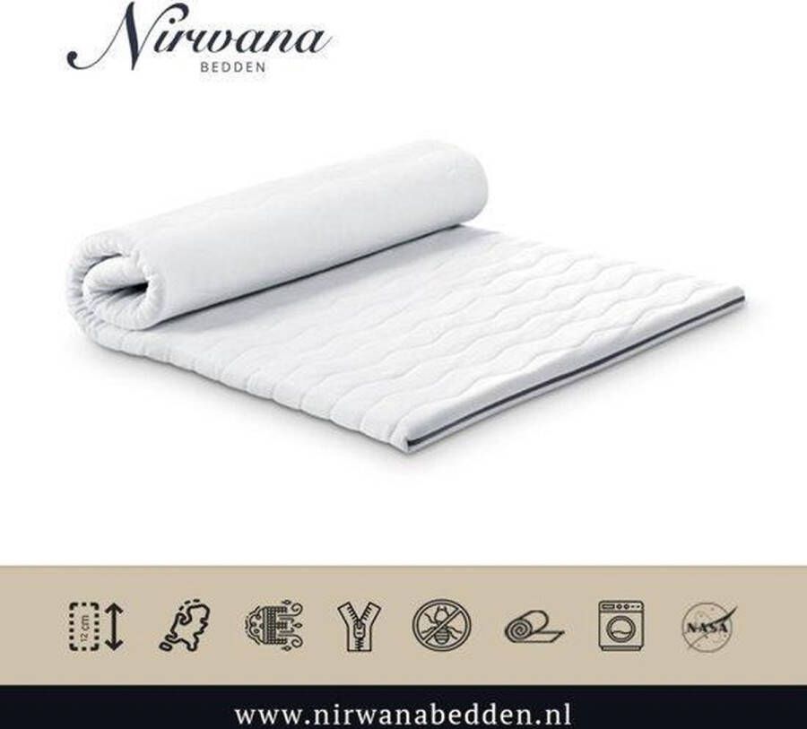 Nirwana Bedden Topper Topdekmatras 160x190 HR80 Koudschuim c.a 7cm dik