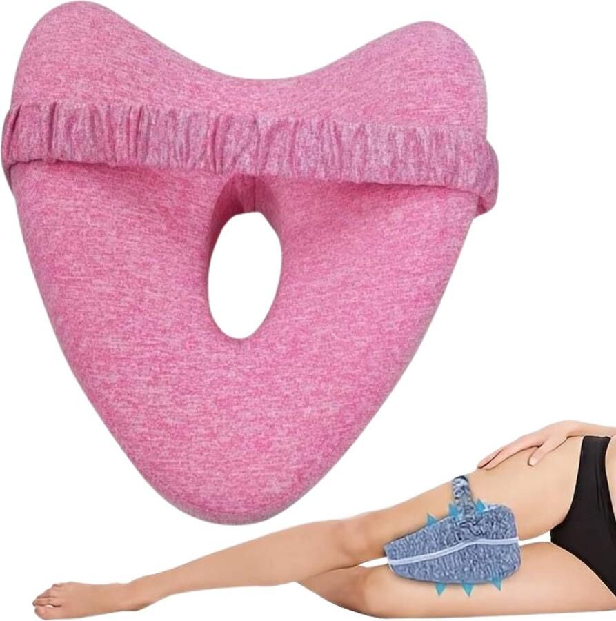 Nivard Beenkussen Kniekussen Zijslaapkussen Orthopedisch Voor In Bed Volwassenen Roze