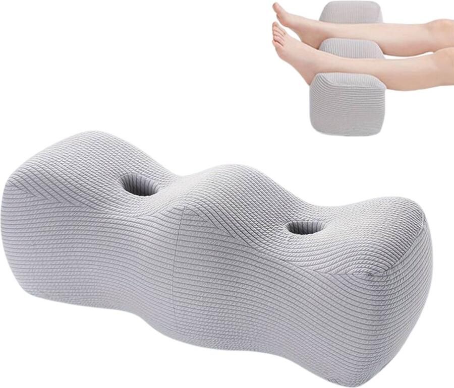 Nivard Orthopedisch Kniekussen Voor In Bed Zijslaapkussen Beenkussen Volwassenen Orthopedisch Kniekussen Grijs