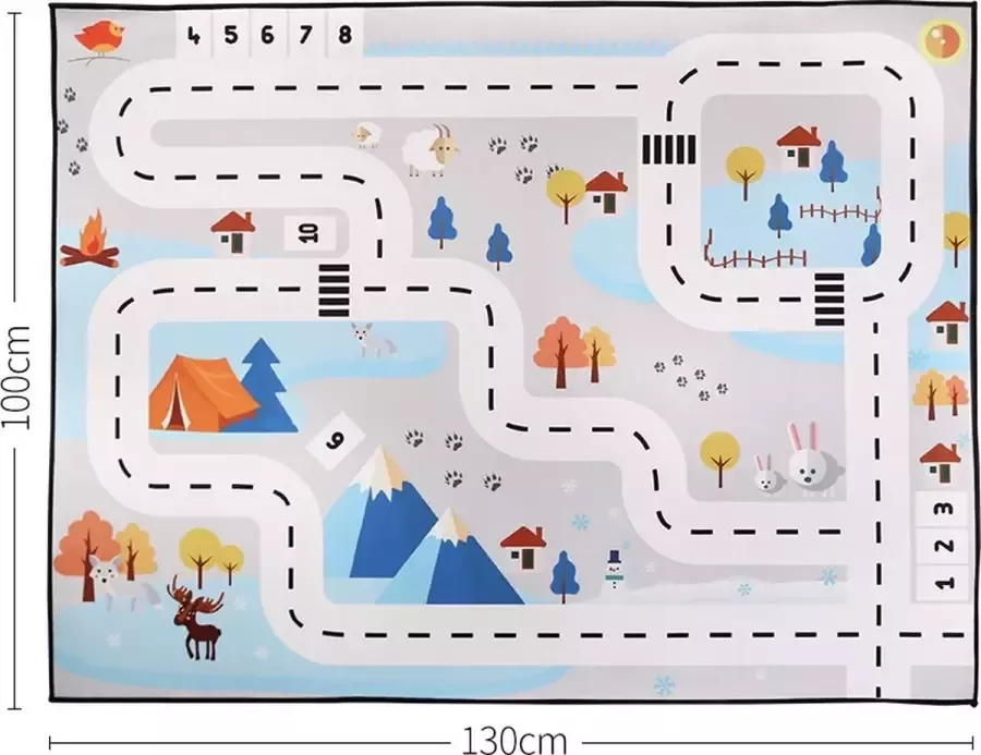 Nixnix Kinder Vloerkleed 100cm x 130cm Kinderkamer Babykamer Kinderen Baby's Nordic Anti slip Vloer kleed