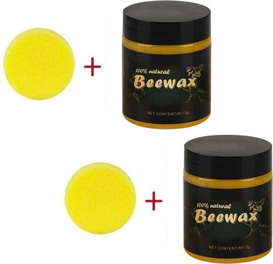 Nixnix Bijenwas Meubels 85 gram (2x) 100% natuurlijk Meubelonderhoud Waterdicht