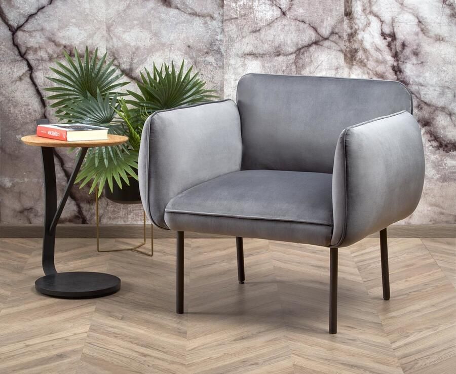 NoaHome Beaujeu Luxe Fauteuil – Donkergroen & Grijs Comfortabel Stijlvol & Duurzaam