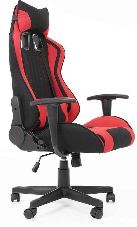 NoaHome Calypso Bureaustoel Zwart & Rood Ergonomisch & Stijlvol