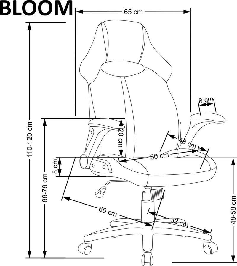 NoaHome Serenità Luxe Bureaustoel – Roze & Zwart Design – Ergonomisch Stabiel Luxe Kantoor- Gamingstoeltje – Lochwiller Stijl