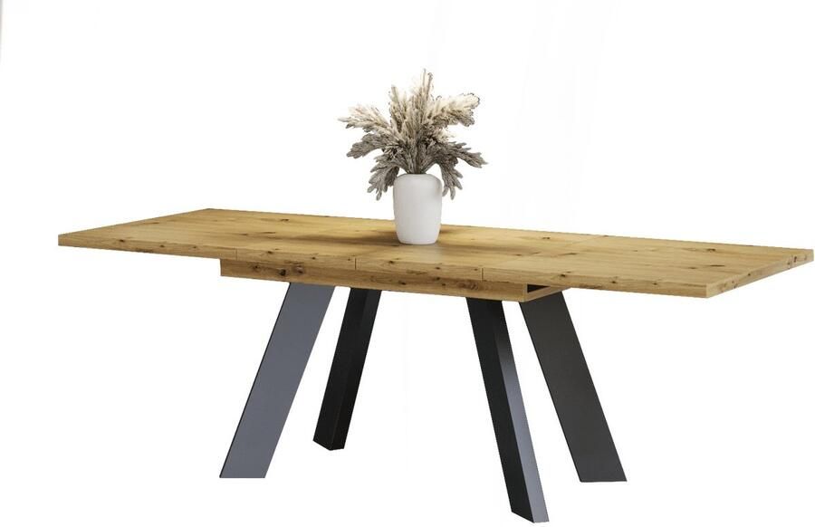 NoaHome Serenza Uitschuifbare Eettafel Ambachtelijk Eiken