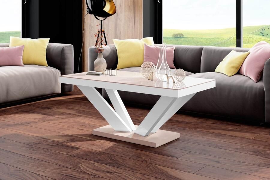 NoaHome Zafira Salontafel Cappuccino Stijlvolle & Duurzame Houten Salontafel van