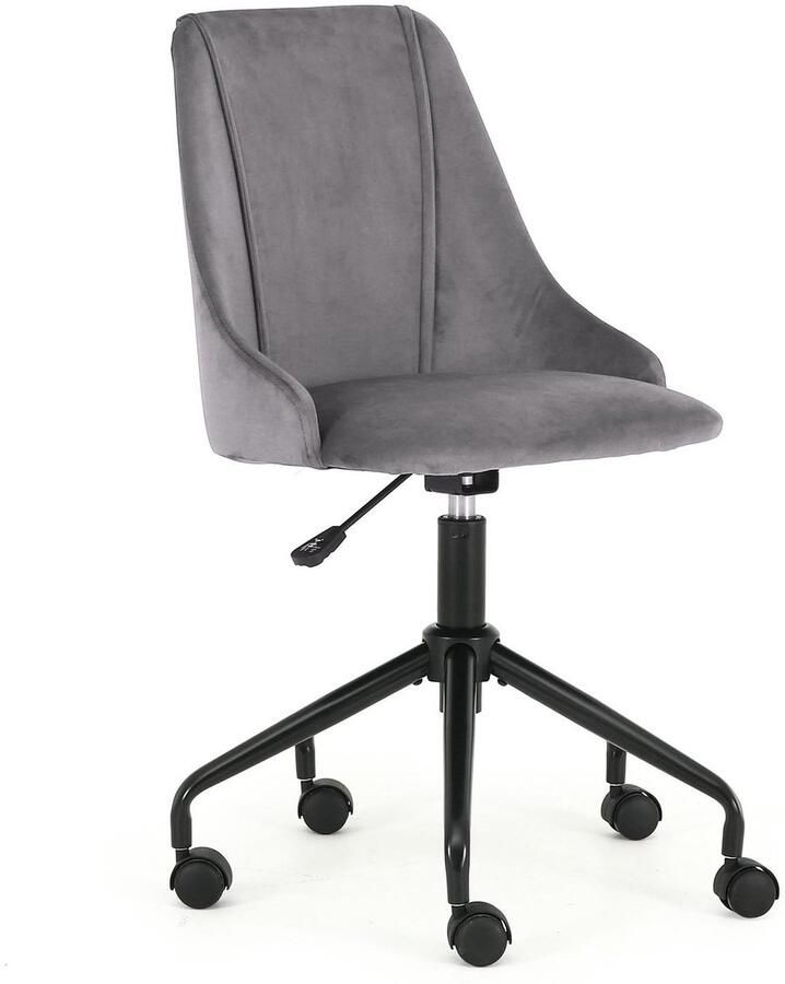 NoaHome Zafiryx Bureaustoel Grijs – Ergonomische Design Bureaustoel met Comfortabele Stofbekleding