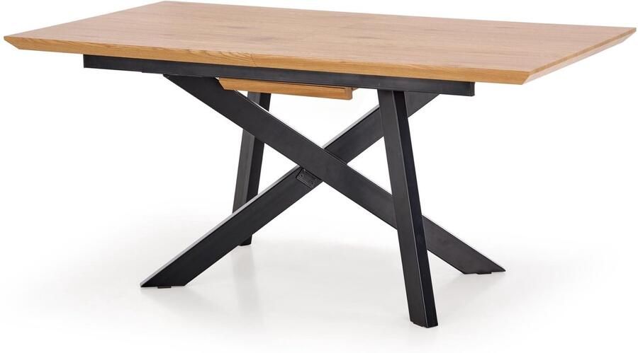 NoaHome Zarvani Uitschuifbare Eettafel Houtskleur 180-240 x 90 cm