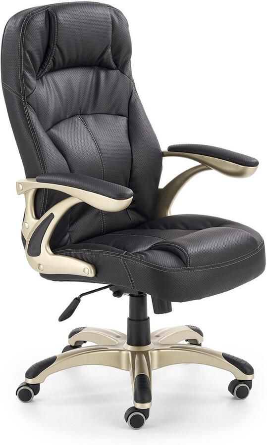 NoaHome Zéphyr Bureaustoel Luxe Bruin Zwart Comfortabele Design Stoel voor Thuiswerk en Kantoor