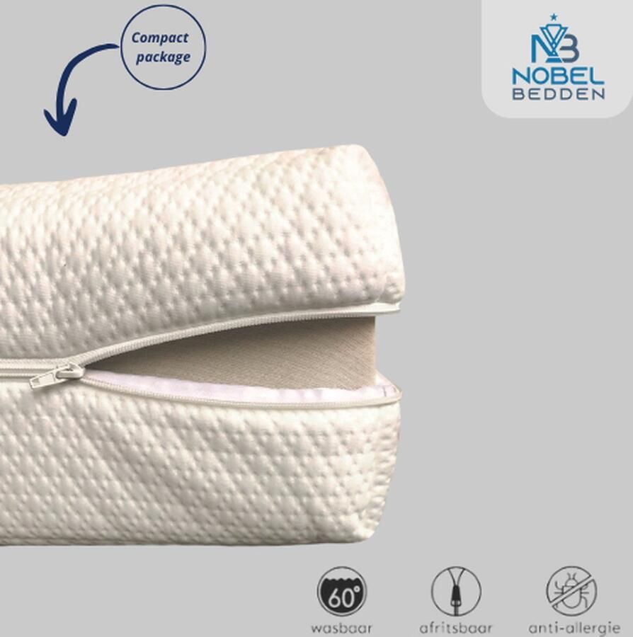 Nobel Bedden 160x200x18 Matrashoes Bamboo Deluxe Met 3zijdige Rits Anti Allergie huisstofmijt Dikte 18 cm 160x200