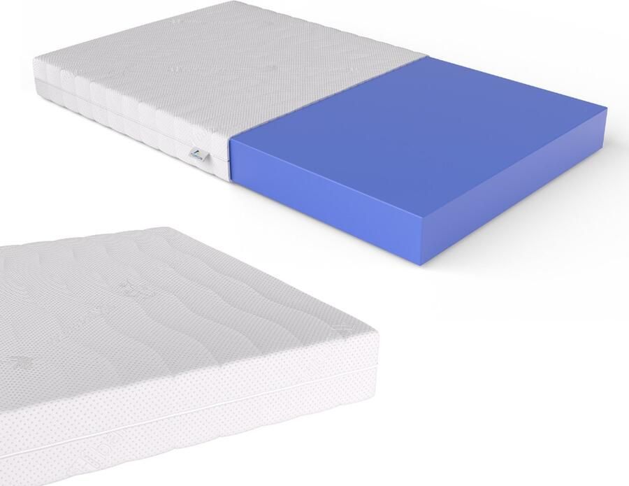 Cool & Fresh Topper 120x200 Topdekmatras Matrashoes met rits Matrasvernieuwer Hybrid Traagschuim Hotel kwaliteit 14CM Gratis retourneren Duurzaam Anti bacterieel