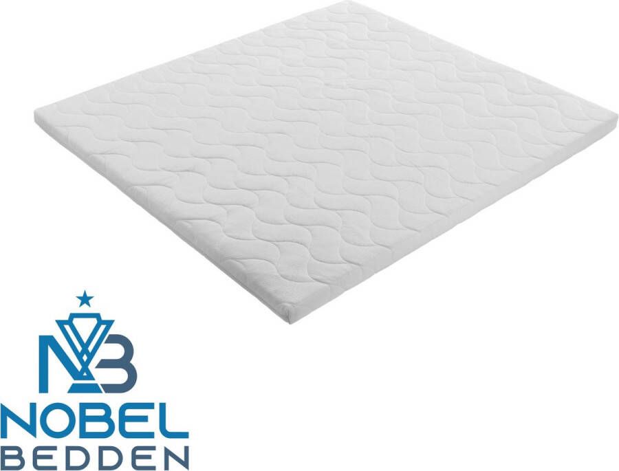 Nobel Bedden Nobel Deluxe Topmatras 120x200 Topper Matras HR Koudschuim Hybrid Topdekmatras 7cm Afritsbaar Wasbaar Tijk Orthopedisch Purschuim 4 Seizoens Topper Hotel XL Anti Bacterieel Gratis Retour