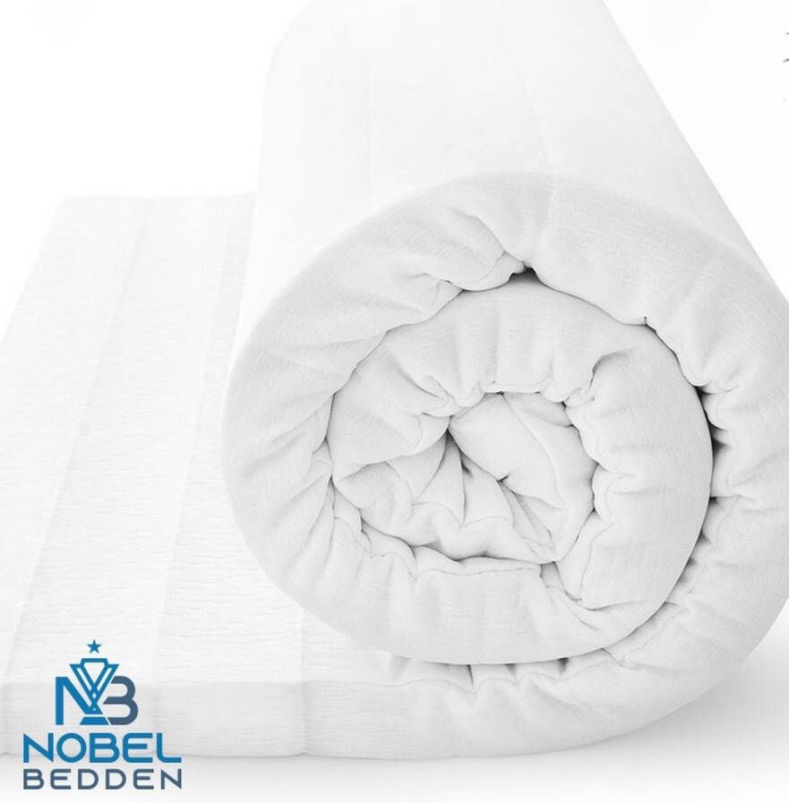 Nobel Bedden Topdek Luxue Slaapcomfort 80x200x7 Topper Topmatras Orthopedisch Gratis Retour-Anti Bacterieel-Actie