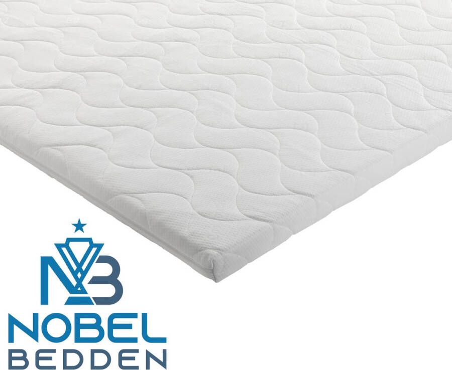 Nobel Bedden Topmatras 120x200 Topper Matras HR Koudschuim Hybrid Topdekmatras 9cm Afritsbaar Wasbaar Tijk Orthopedisch Purschuim 4 Seizoens Topper Hotel XXXL Anti Bacterieel Gratis Retour