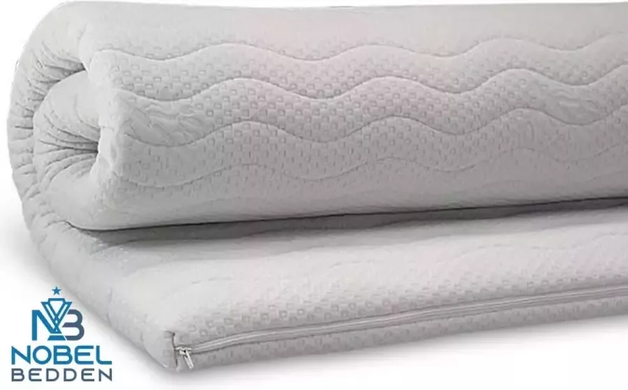 Nobel Bedden Topmatras Topper Topdek 90x200 HR Koudschuim Cooltouch 7 cm dik Medium stevig