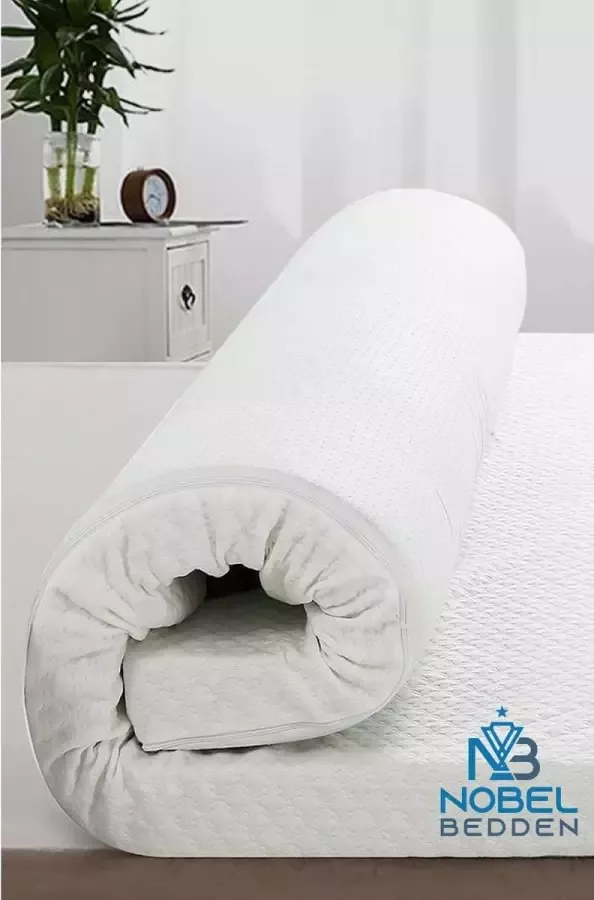 Nobel Bedden Topper Hybride Medical hoes 90 x 200 x 7 Topdek matras Afritsbaar en wasbaar Topper Topdek