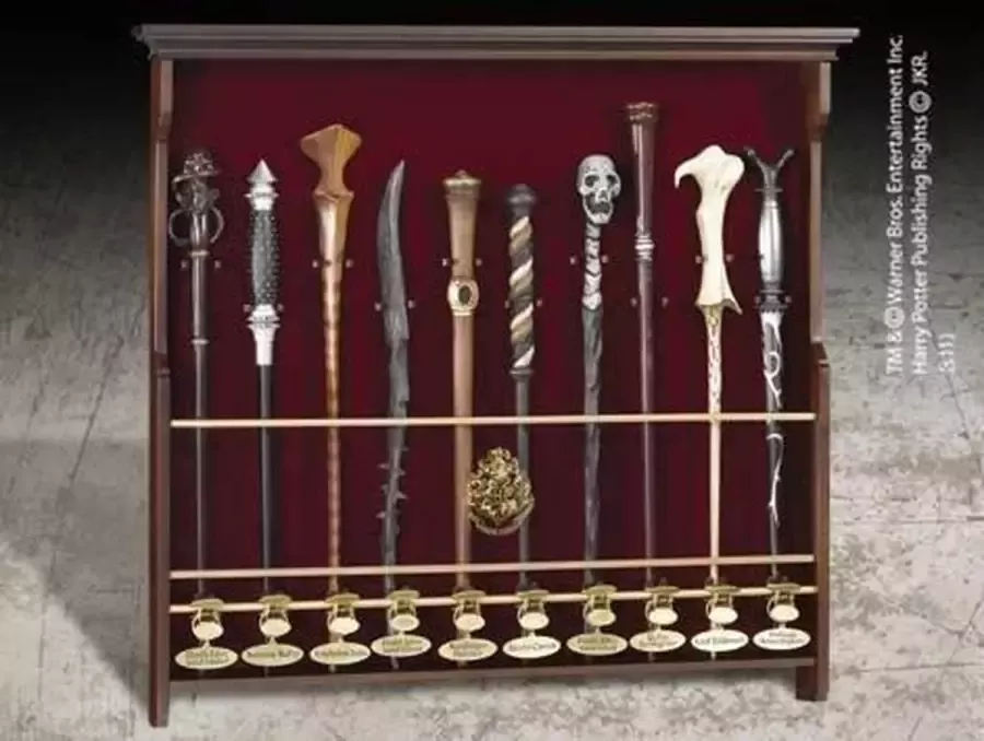 Noble Collection Harry Potter Ten Character Wand Display