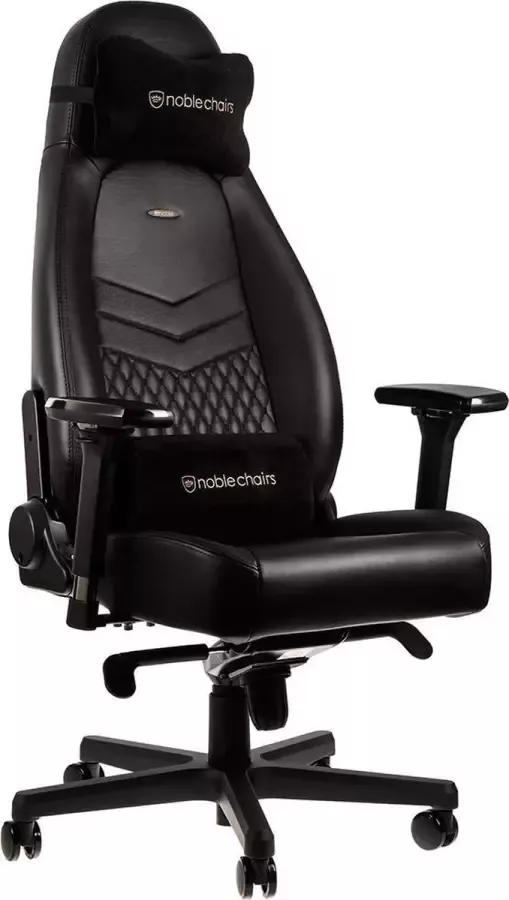 Noblechairs ICON Series Real leather gamestoel zwart (Echt Leder)