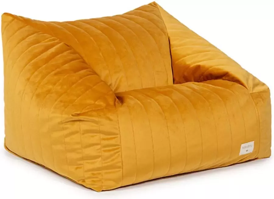 Konges Slöjd Nobodinoz Chelsea Velvet zitzak Farniente Yellow