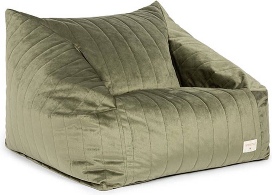 Konges Slöjd Nobodinoz Chelsea Velvet zitzak Olive Green