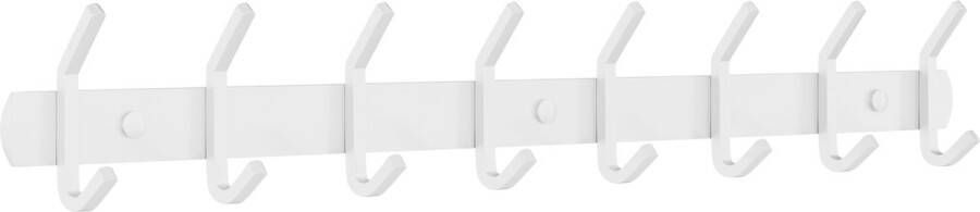 Nolad Kapstok Wandkapstok Kapstok hangend Kapstokken 16 haken Inc bevestigingsmateriaal Wit