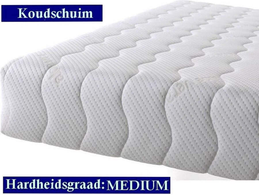 NoLizzz 2-Persoons BAMBOO Matras -Koudschuim HR45 20 CM Gemiddeld ligcomfort 140x200 20