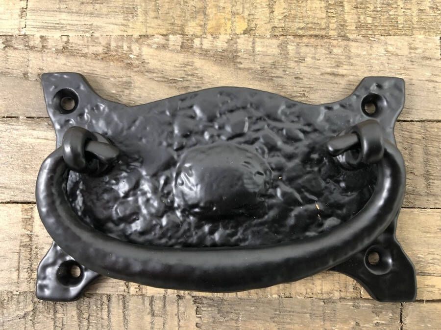 Non Branded Meubelgreep deurgeep met ring zwart hendel ijzer