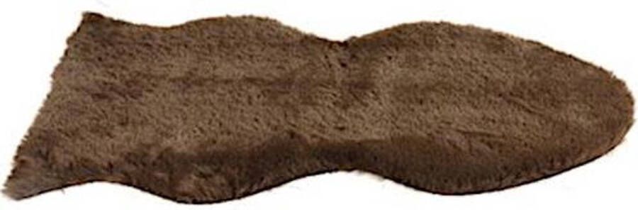 Non Branded Non-branded Vloerkleed Jozias 30 X 50 Cm Fleece Bruin