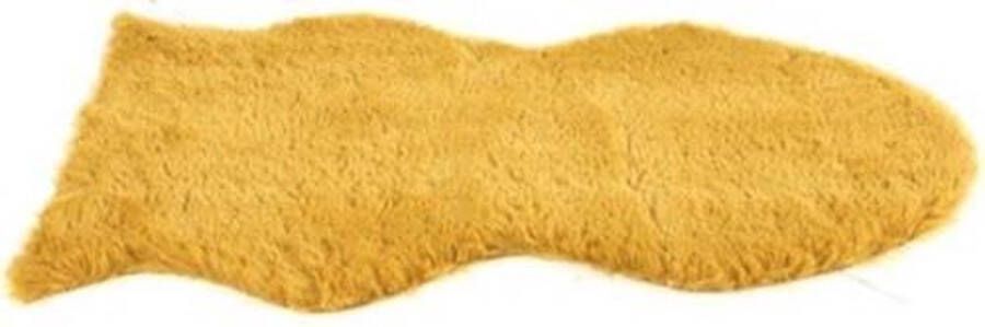 Non Branded Non-branded Vloerkleed Jozias 30 X 50 Cm Fleece Oker