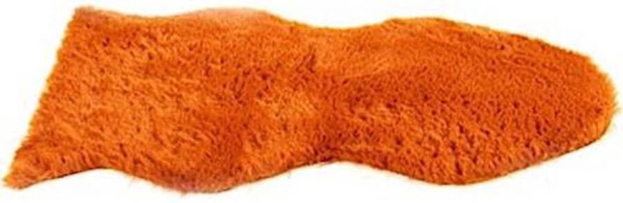 Non Branded Non-branded Vloerkleed Jozias 30 X 50 Cm Fleece Roestbruin