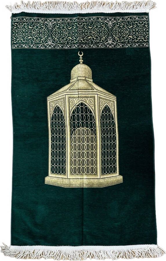 NOORGIFT Premium Gebedskleed Station of Ibrahim Groen