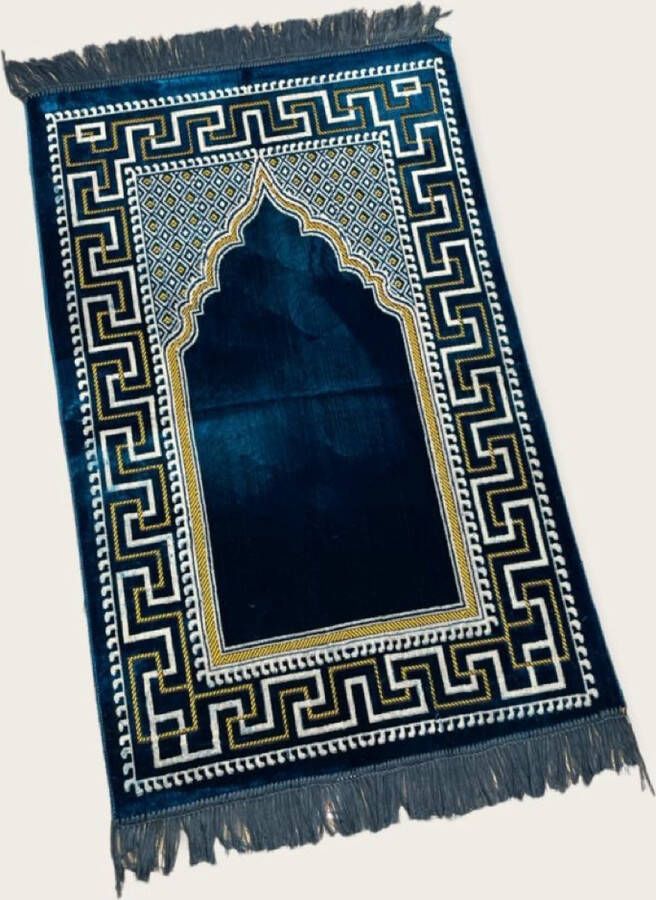 Noorgifts Gebedskleed Mihrab Motief Blauw - Foto 2