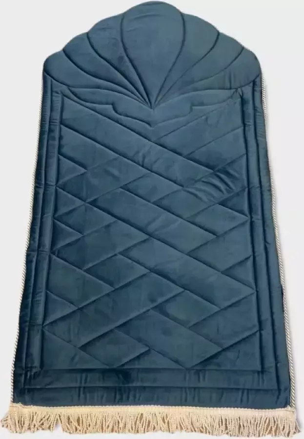 Noorgifts Luxe Gebedskleed Art Design Donkerblauw