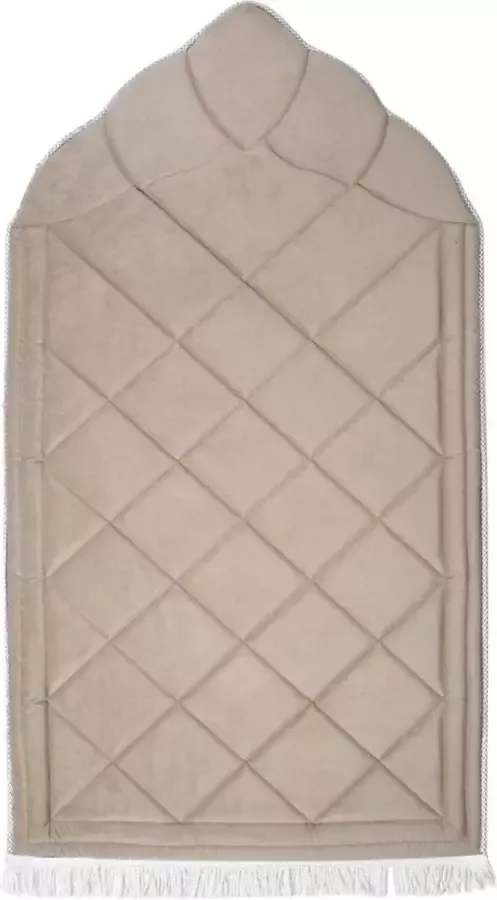 Noorgifts Luxe Gebedskleed Art Design Taupe