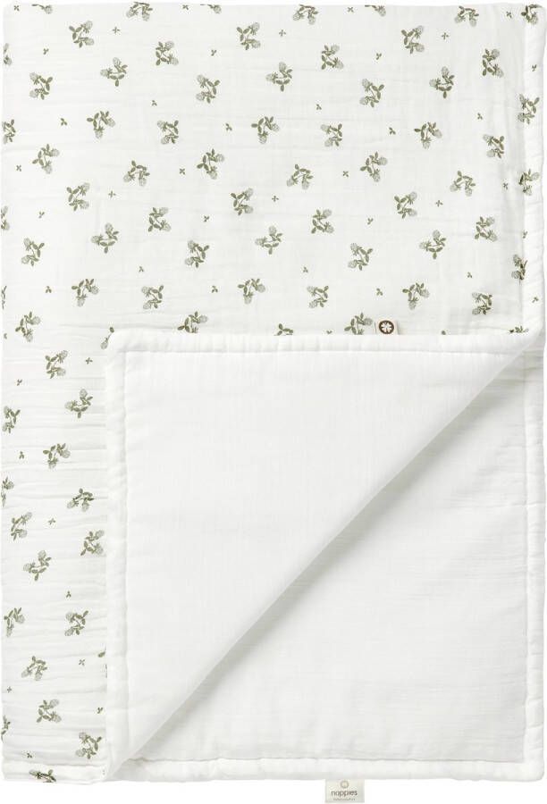 Noppies Baby Comfort Blooming Clover reversible baby ledikantdeken 100x140 cm Beetle - Foto 1