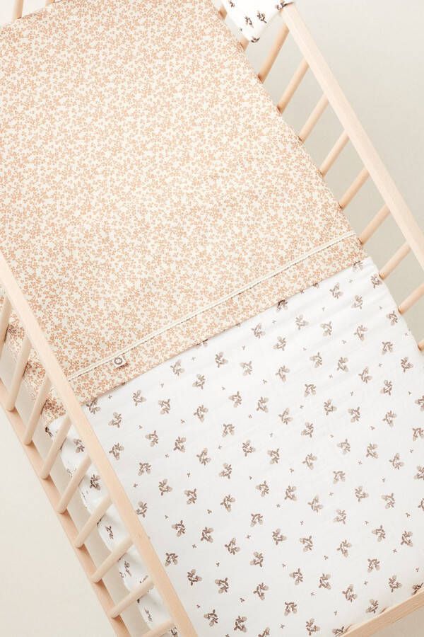 Noppies Baby Comfort Blooming Clover reversible baby ledikantdeken 100x140 cm Jet Stream - Foto 2