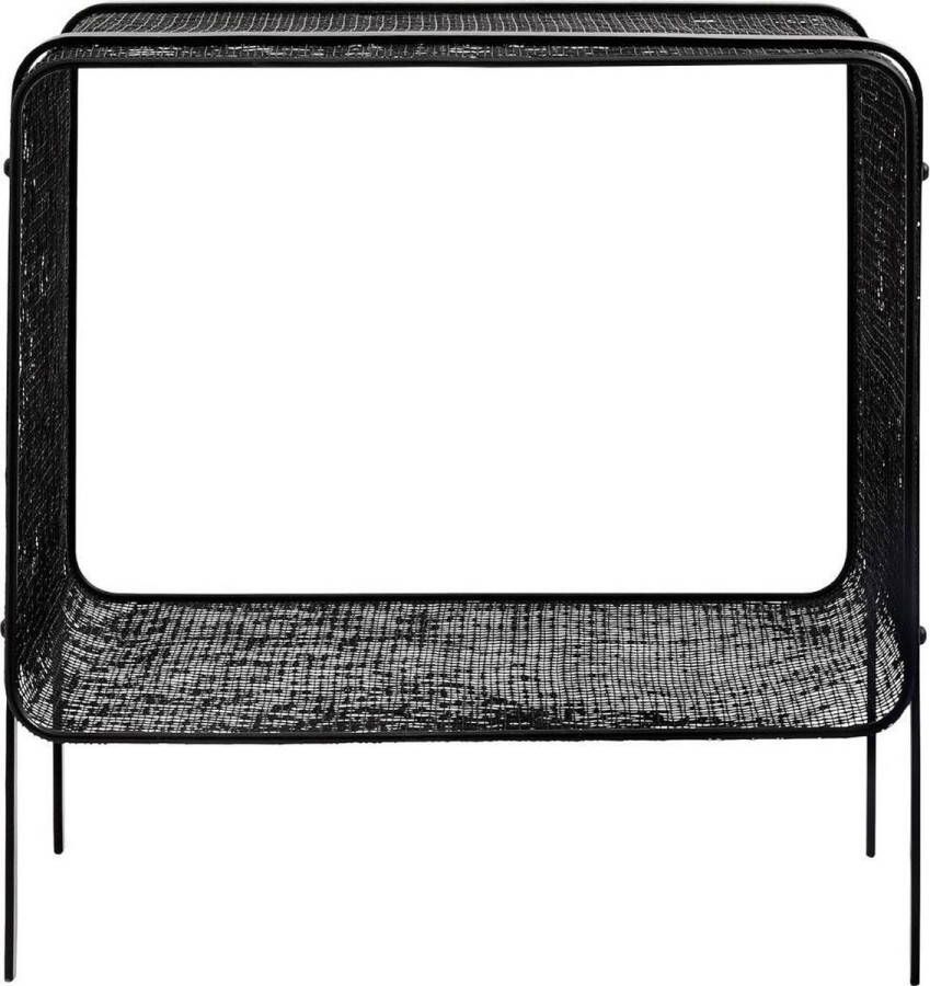 Nordal bijzettafel iron zwart s 41 x 35 x 40