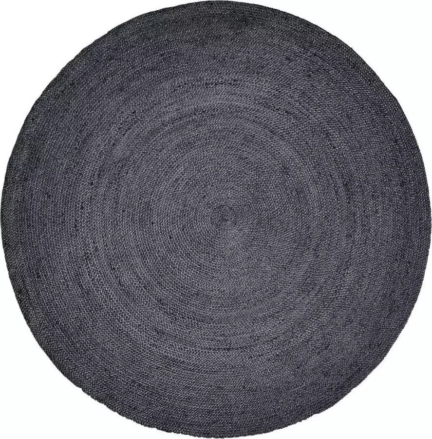 Nordal JUTE round carpet col. black