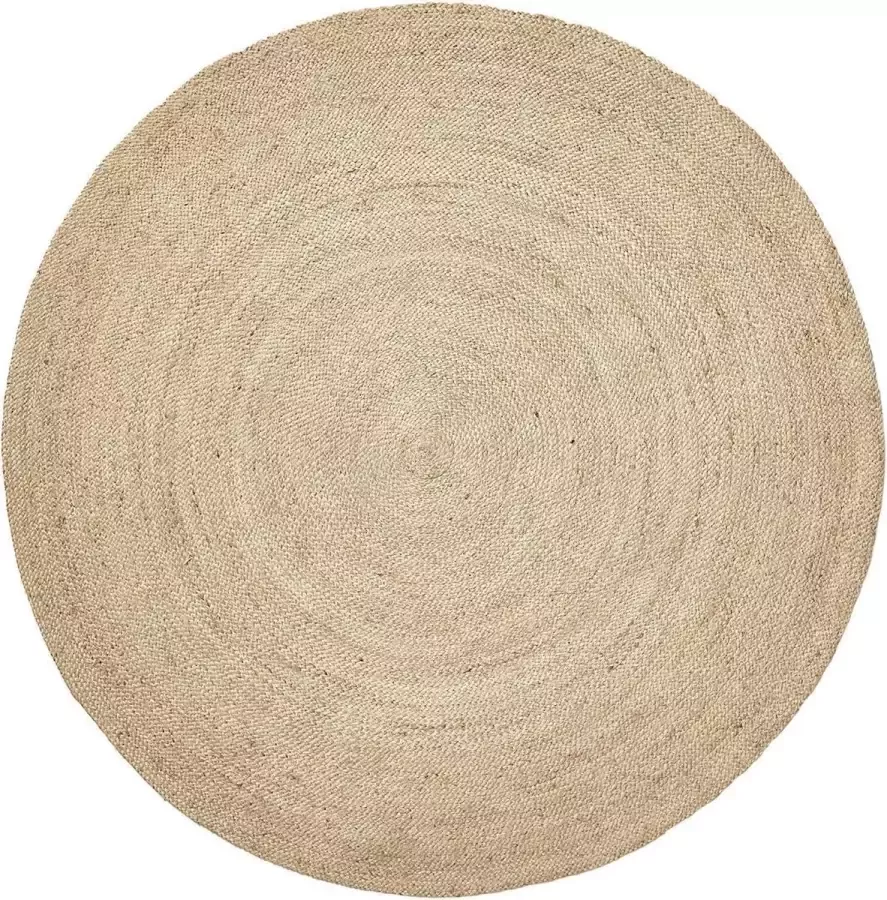 Nordal jute round carpet color natural