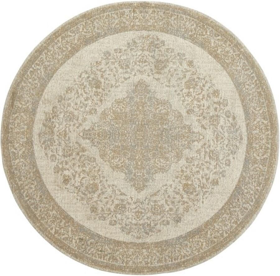 Nordal Vloerkleed Boda zand beige 140 Ø