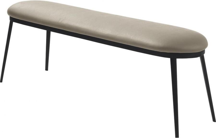 Nordic Home Arvid bankje 140 cm leer taupe