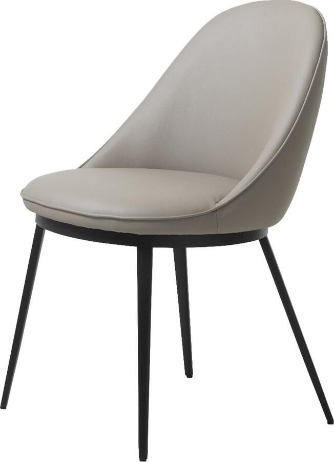 Nordic Home Arvid eetkamerstoel leer taupe