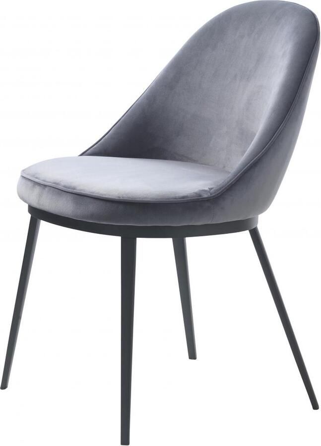 Nordic Home Arvid eetkamerstoel velvet grijs