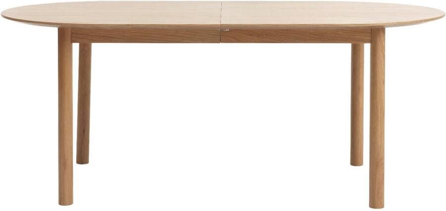 Nordic Home Bjørn uitschuifbare ovale eettafel 100x190-280 cm naturel