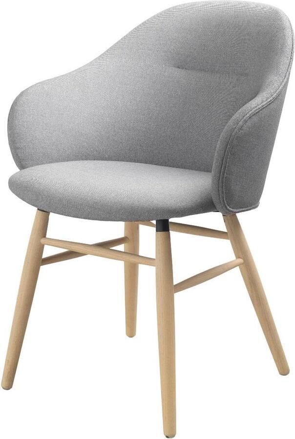 Nordic Home Dante armstoel lichtgrijs