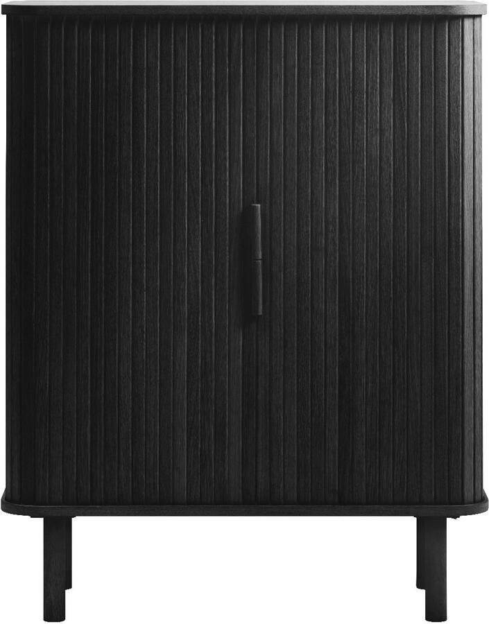 Nordic Home Ingo eiken kabinet 90 cm zwart