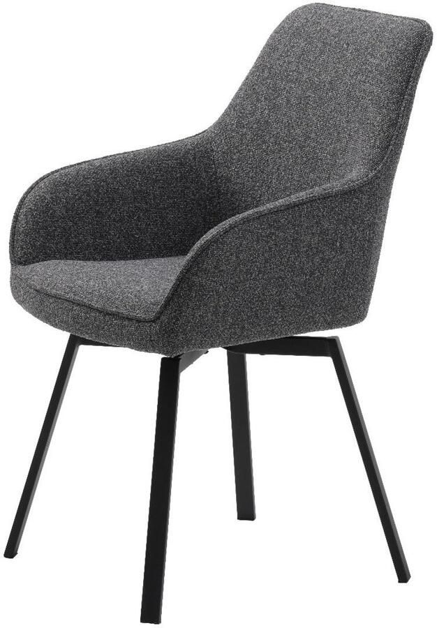 Nordic Home Kaija armstoel donkergrijs